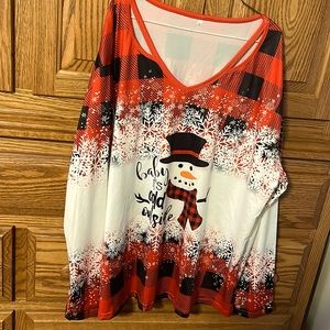 Women’s xxl blouse. Says baby it’s cold outside. New without tags.